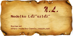 Nedelko László névjegykártya